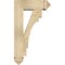 Ekena Millwork Merced Arts and Crafts Rough Sawn Bracket w/ Offset Brace, Douglas Fir, 6"W x 16"D x 28"H BKT0604X16X28MRC03RDF - alternate 3